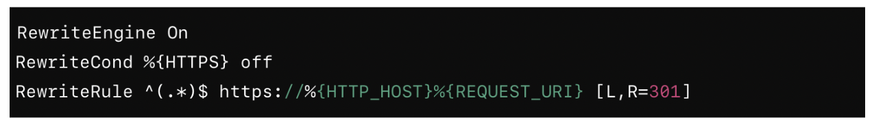 Redirecting HTTP to HTTPS